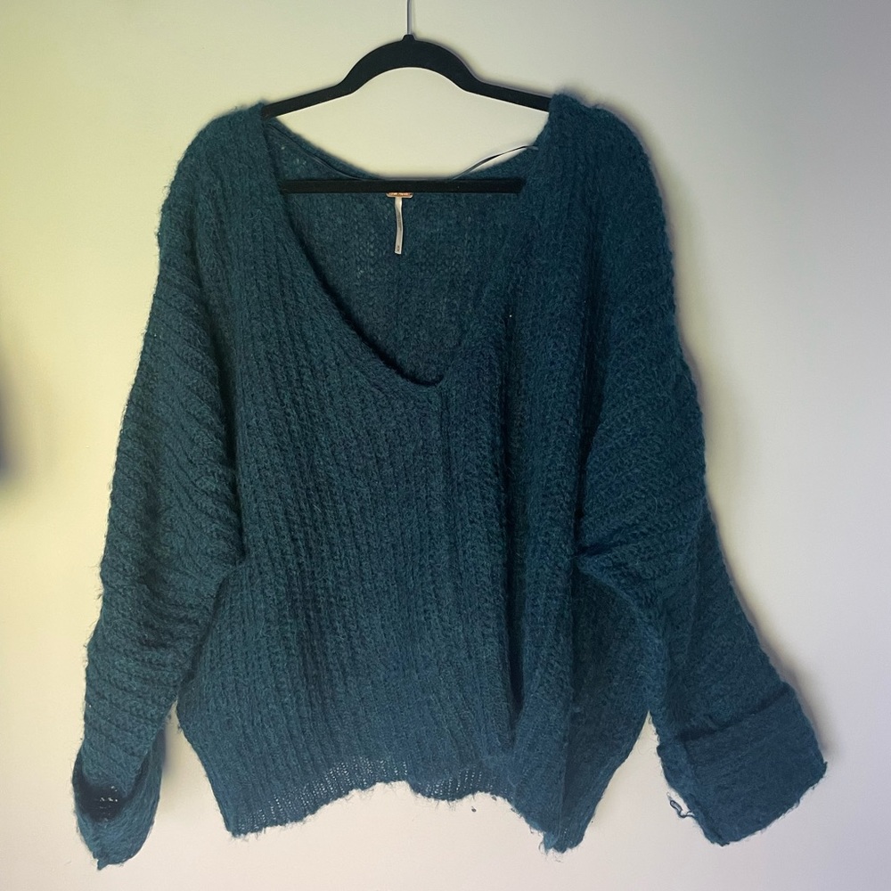 FREE PEOPLE CROP KNIT SWEATER